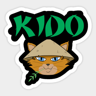 Kido the Samurai Cat Sticker